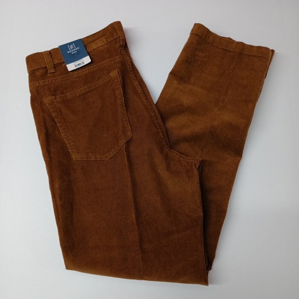 George Brown‎ Corduroy Dress Pants Men's Size 32x30 Stretch